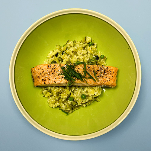 Low FODMAP Salmon Risotto